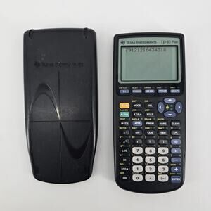 Texas Instruments TI-83 Plus Graphing Calculator W/ Cover‎ Tested Works